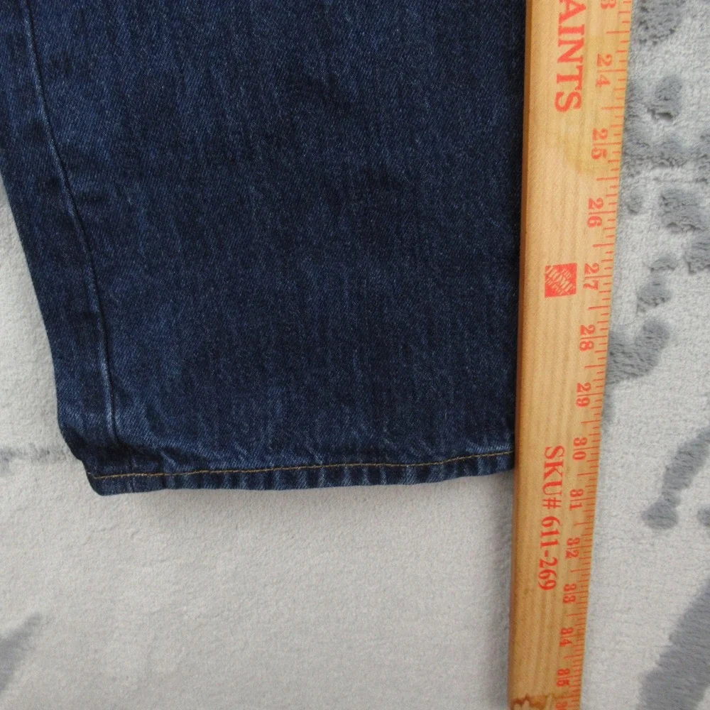 Levis 501 Original Fit Jeans Mens 34x32 Dark Wash Blue Denim 00501-0115